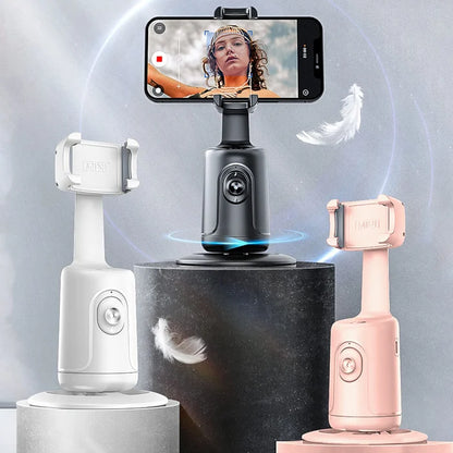 360 Rotation Auto Face Tracking AI Camera Phone Holder