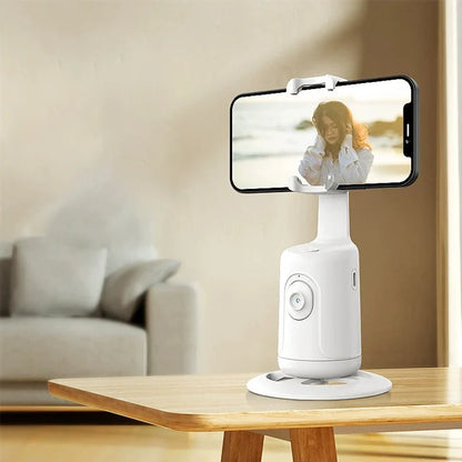 360 Rotation Auto Face Tracking AI Camera Phone Holder