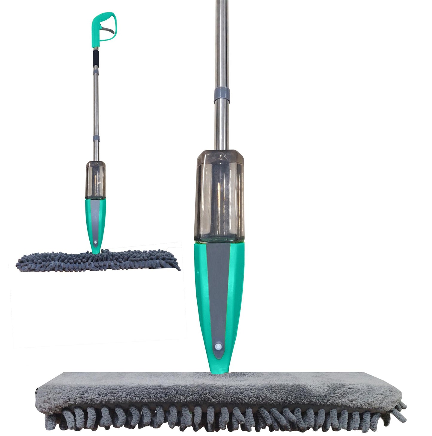 Dual Sided Powerful Microfiber Cleaning Mop With Built-in Trigger Spray