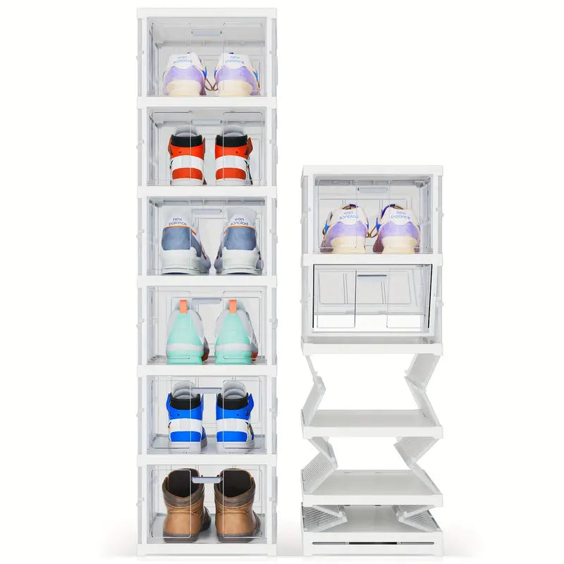 Collapsible Footwear Storage Rack - 6 Tier/6 Pairs