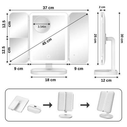 Foldable Smart Mirror